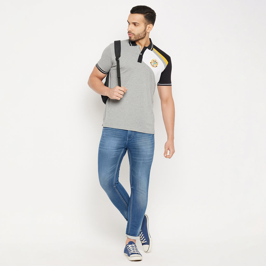 Duke Stardust Men Half Sleeve Polo Neck Cotton T-shirt (4006)