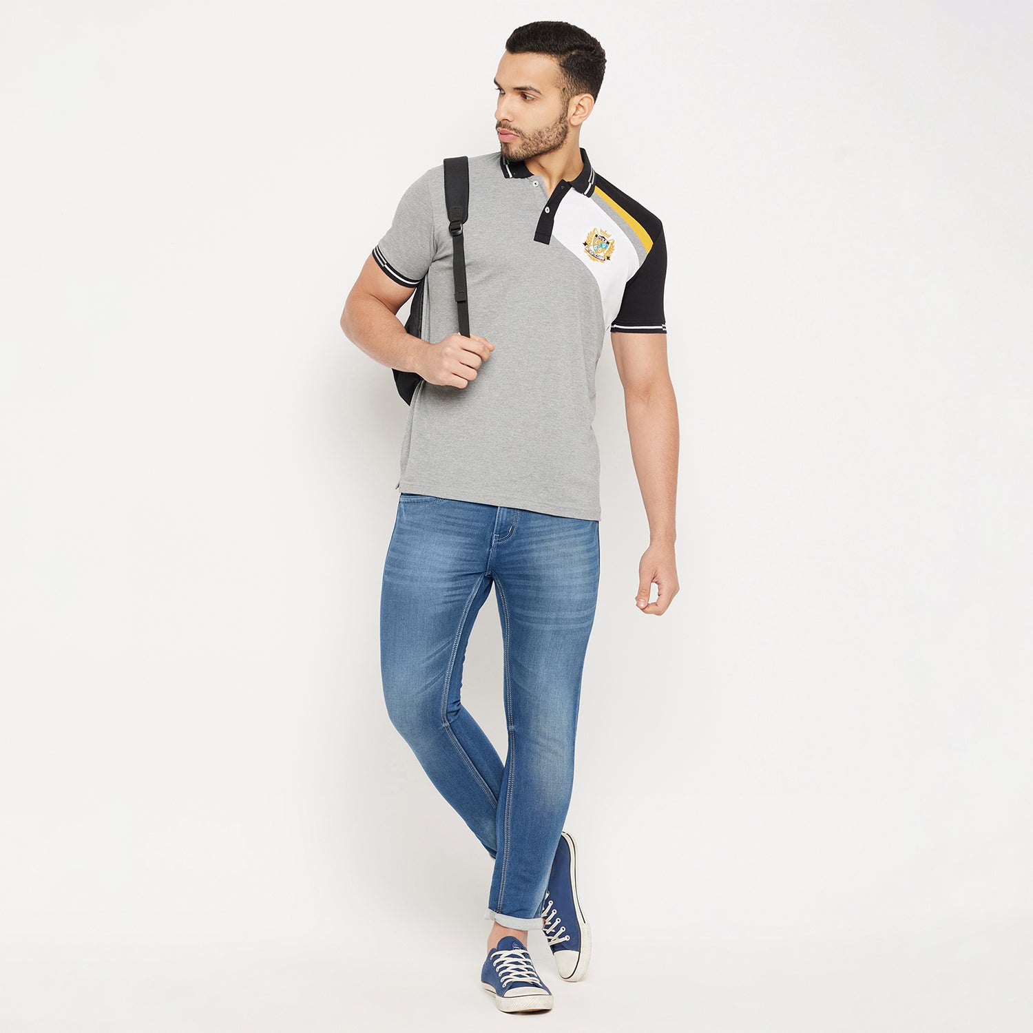 Duke Stardust Men Half Sleeve Polo Neck Cotton T-shirt (4006)