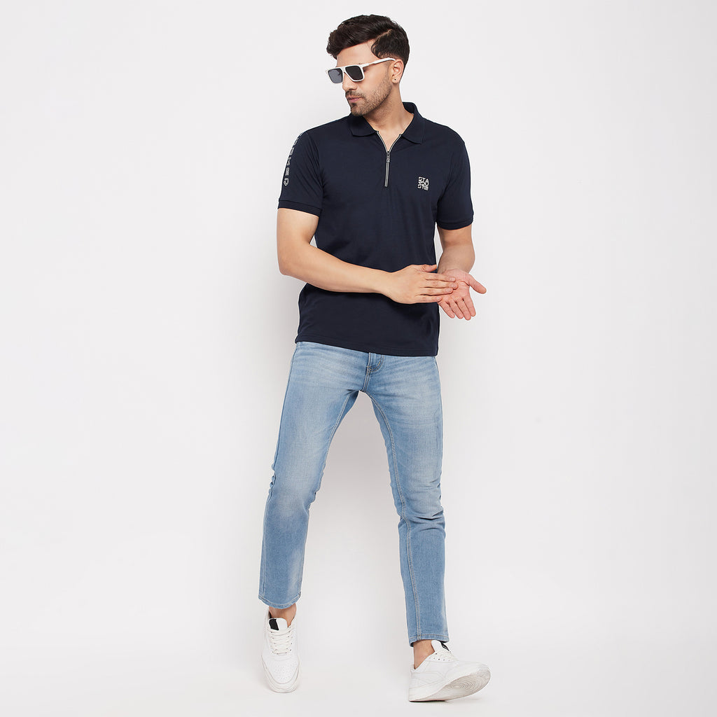 Duke Stardust Men Polo Neck Half Sleeve Cotton T-shirt (LF5783)