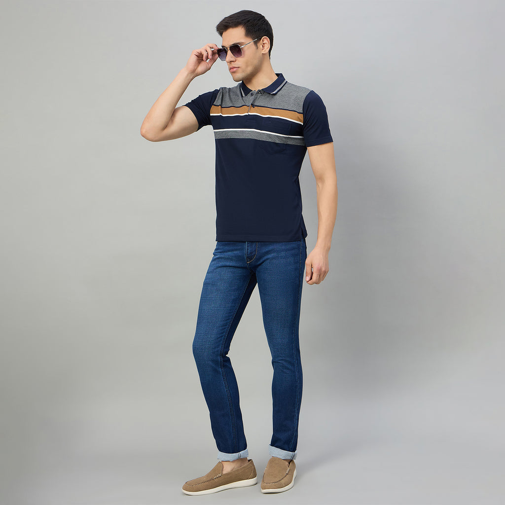 Duke Men Half Sleeve Cotton Regualr Fit Casual T-shirt (MLF1176)