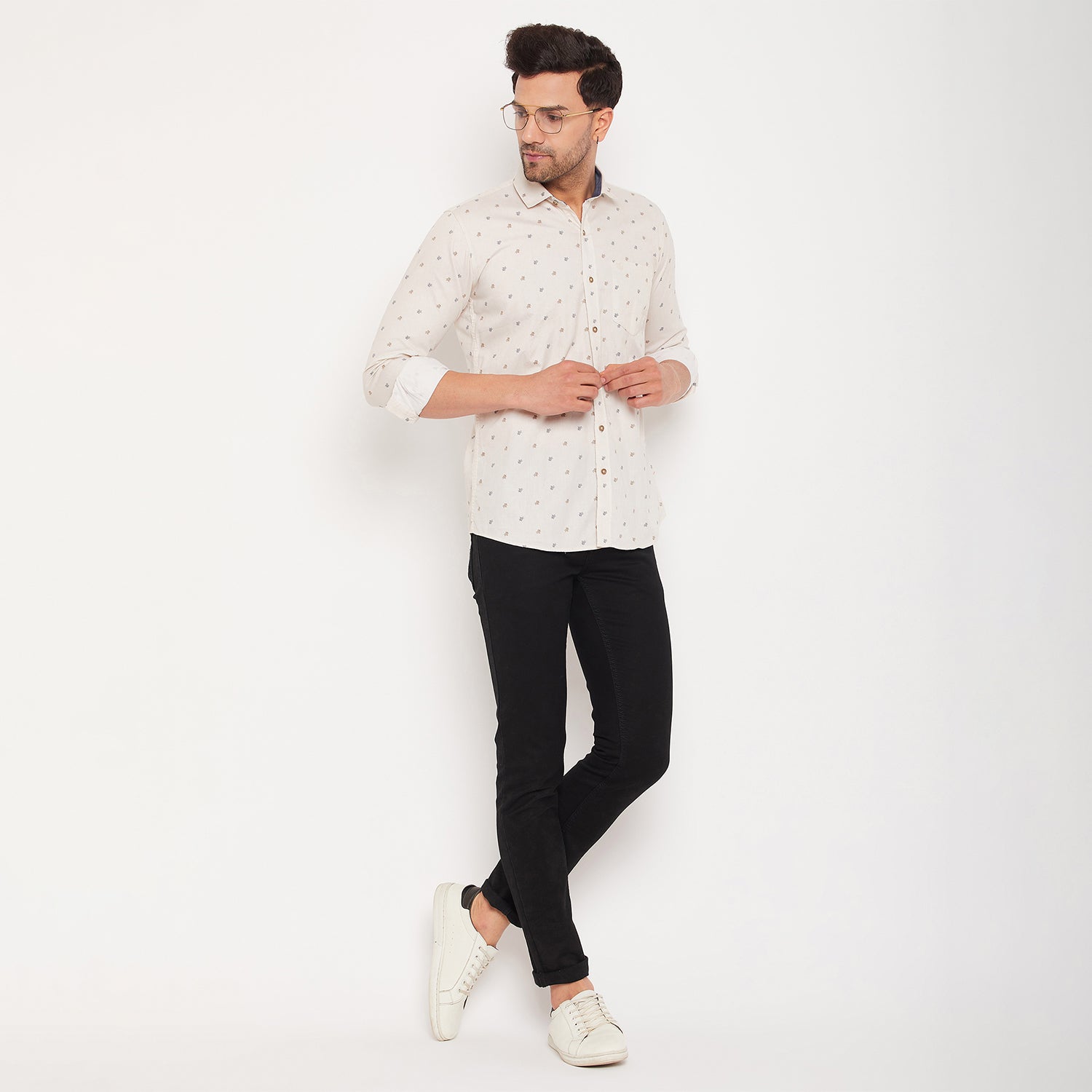 Duke Stardust Men Full Sleeve Cotton Shirt (SDO8PRT)