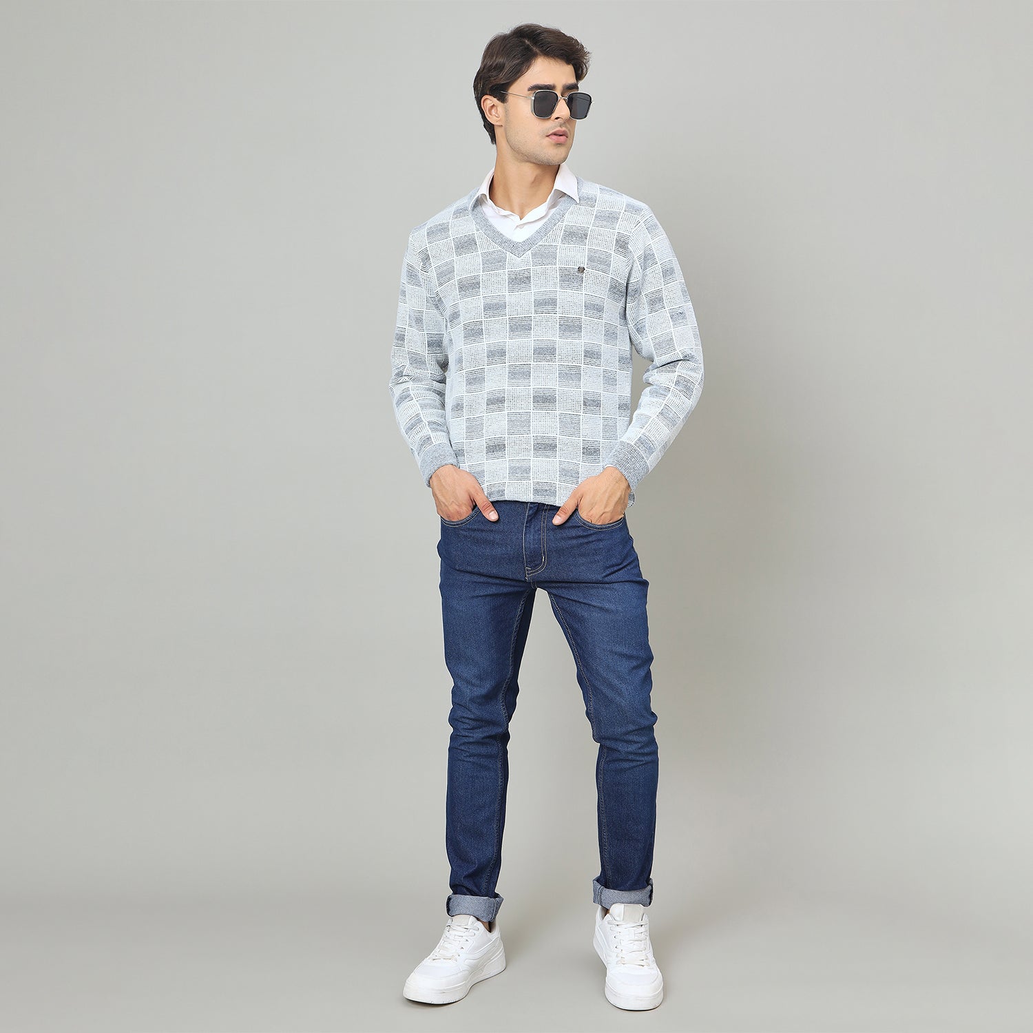 Duke Urban Men V-neck full sleeve sweater (SDS2245)