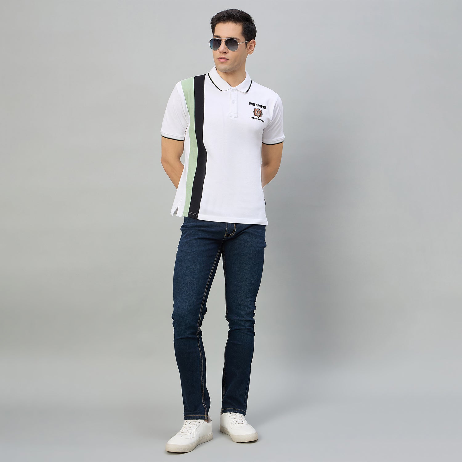 Duke Men Half Sleeve Cotton Regualr Fit Casual T-shirt (LF7910)