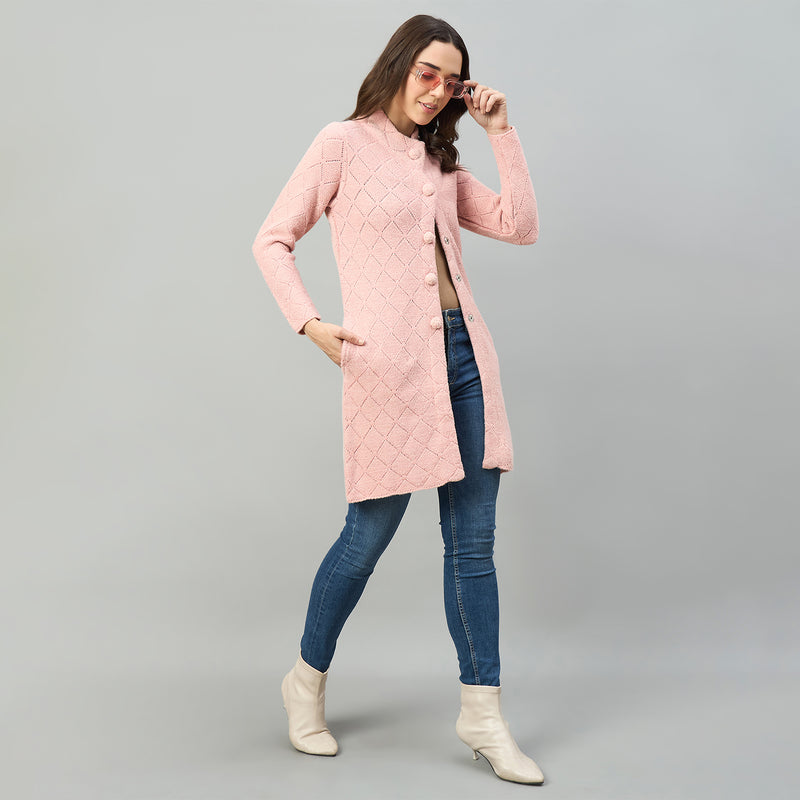 Duke Urban Women Collared Full Sleeve Regular Sweater (SDS1462)