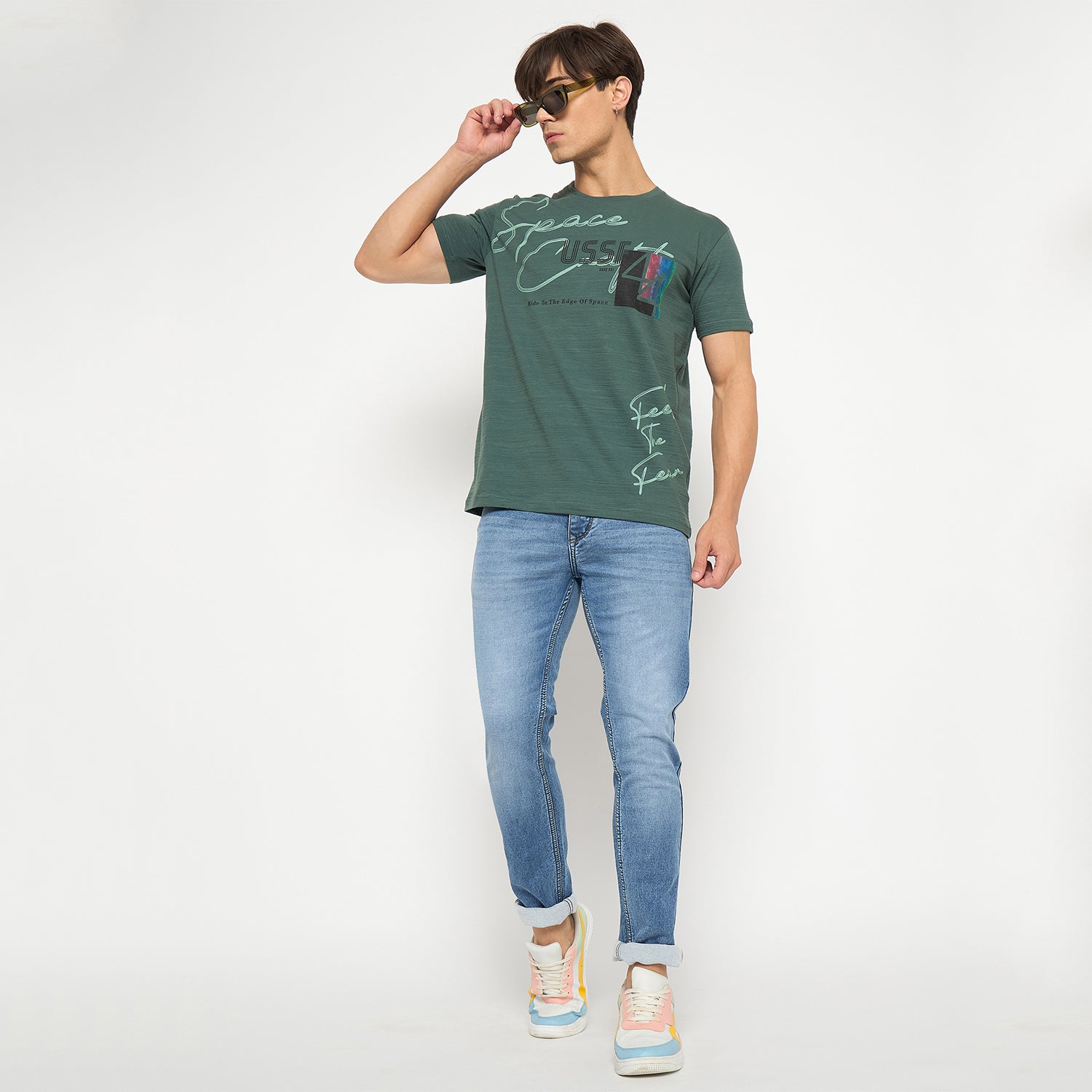 Duke Urban Men Half Sleeve Cotton T-shirt (LF5435S)