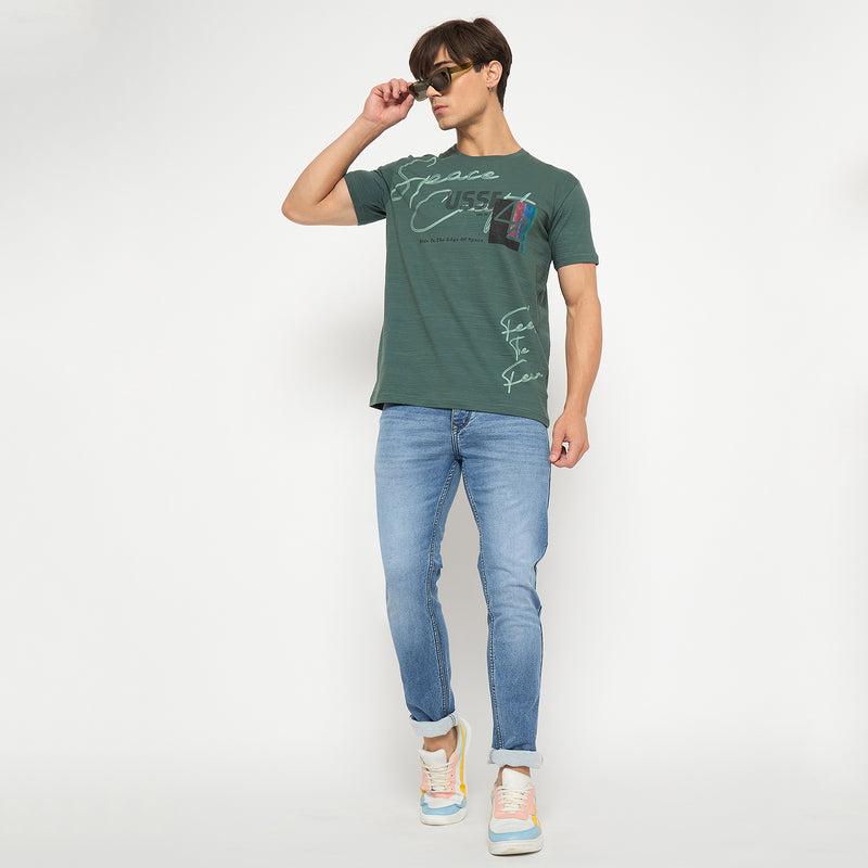 Duke Urban Men Half Sleeve Cotton T-shirt (LF5435S)