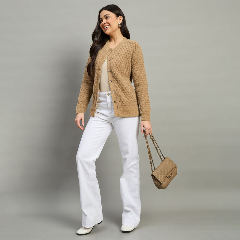 Duke Urban Women Full Sleeve Front Open Slim Fit Sweater (SDS1410B)