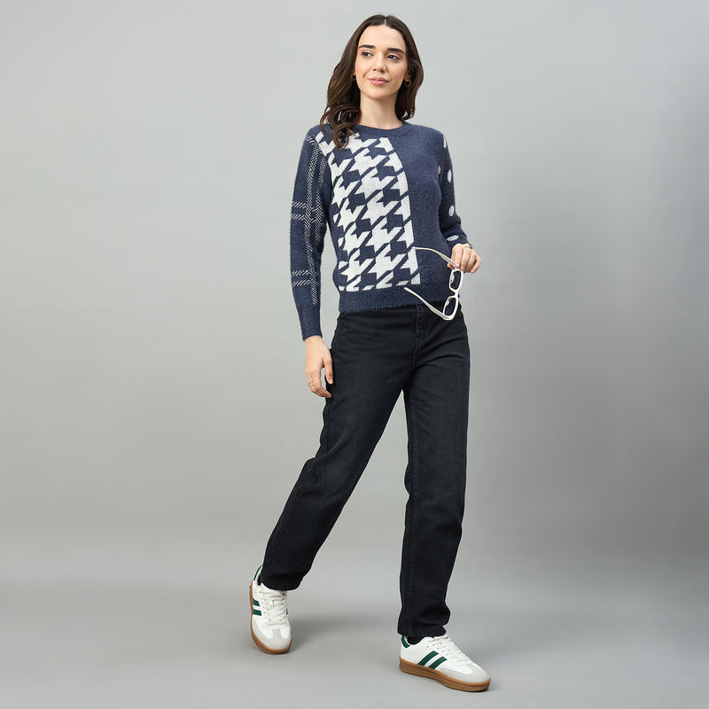 Duke Urban Women Full Sleeve Round Neck Sweater (SDS1236N)