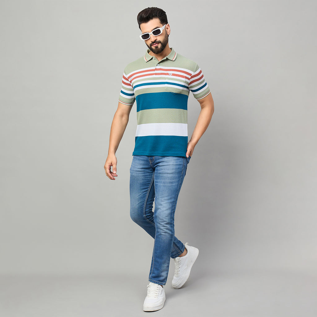 Duke Urban Men Half Sleeve Polo Cotton Tshirt (LF7649)