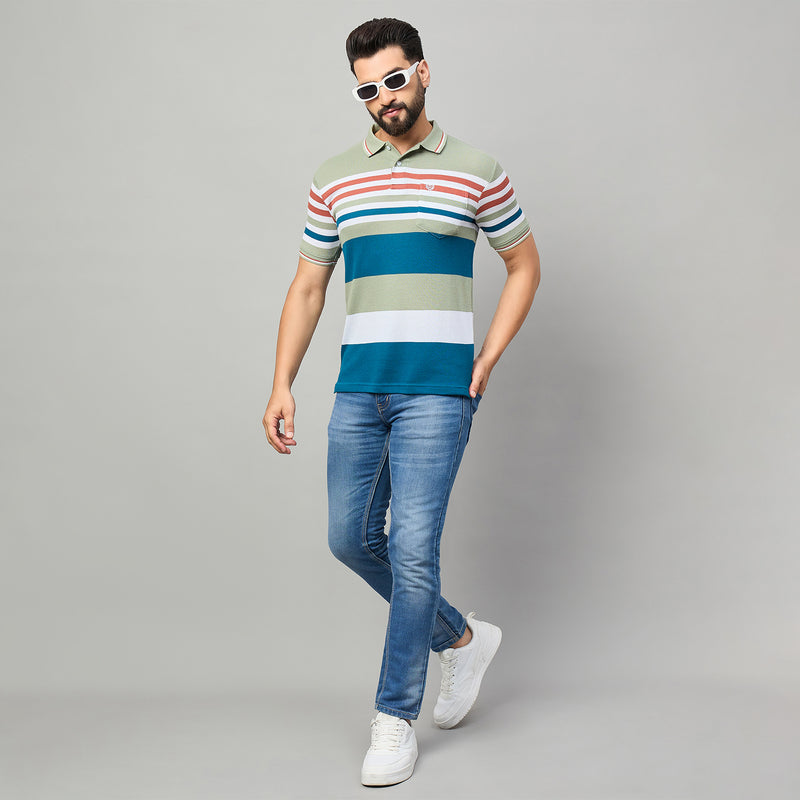 Duke Urban Men Half Sleeve Polo Cotton Tshirt (LF7649)