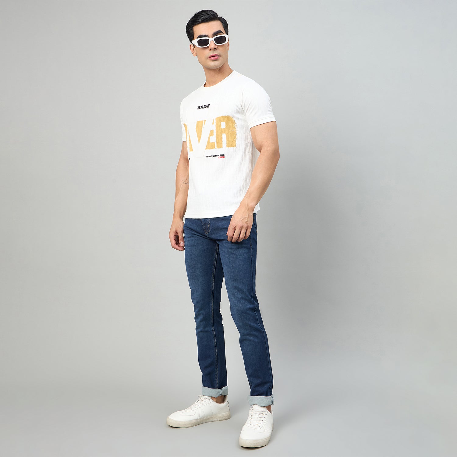 Duke Men Narrow Fit Stretchable Jeans (SDD9186N)
