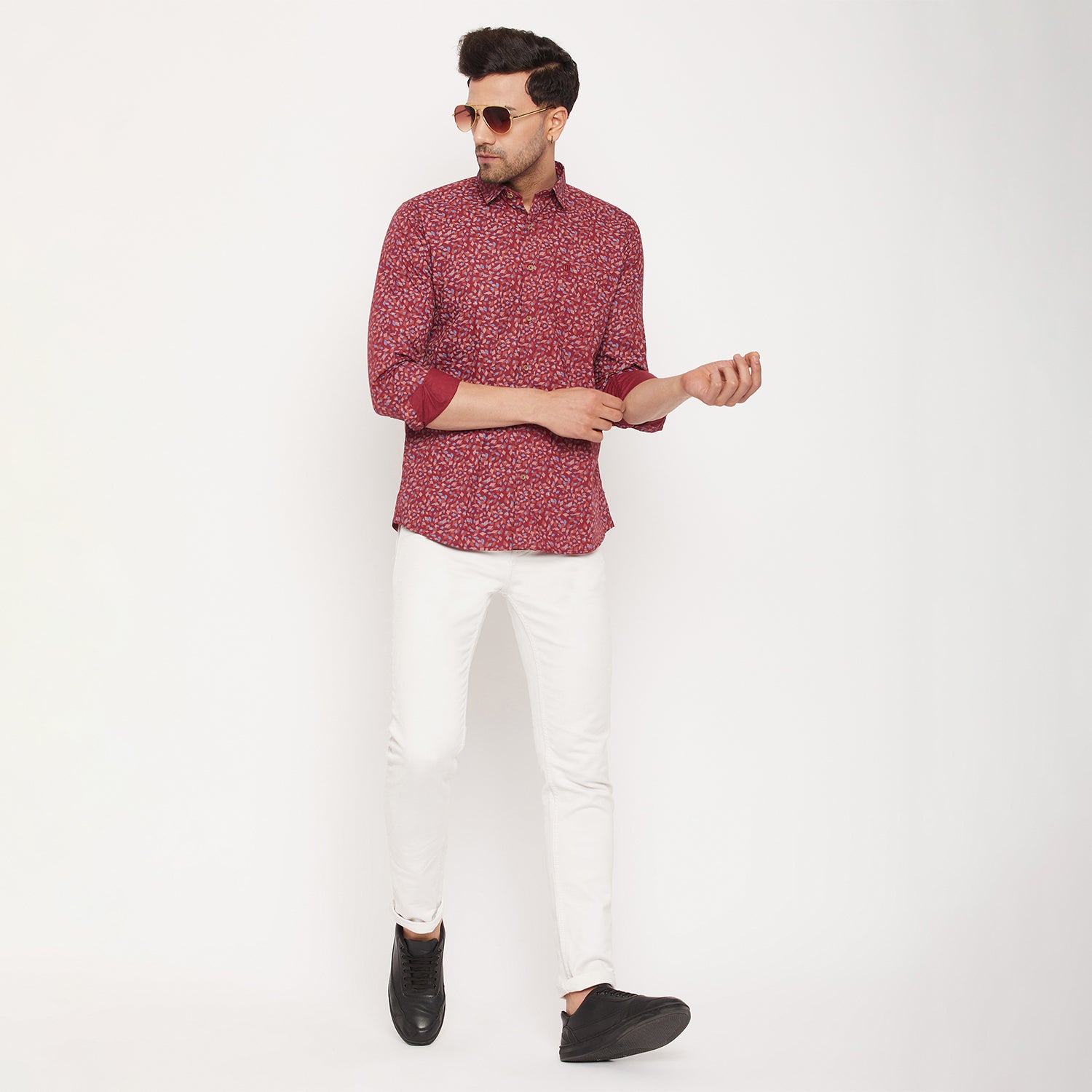 Duke Men Stardust Cotton Full Sleeve Shirt (SDO8PRS)