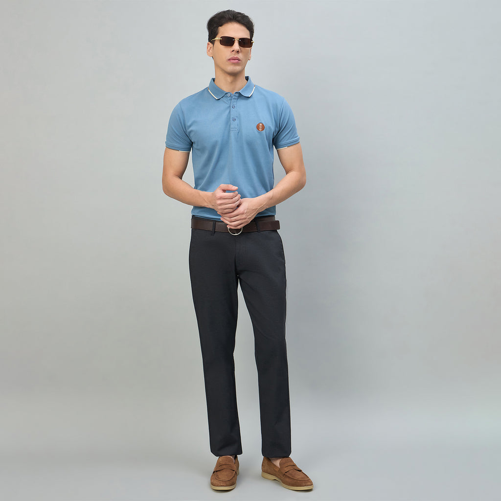 Duke Urban Men Solid Half Sleeve Slim fit Polo Tshirt (LF7554)