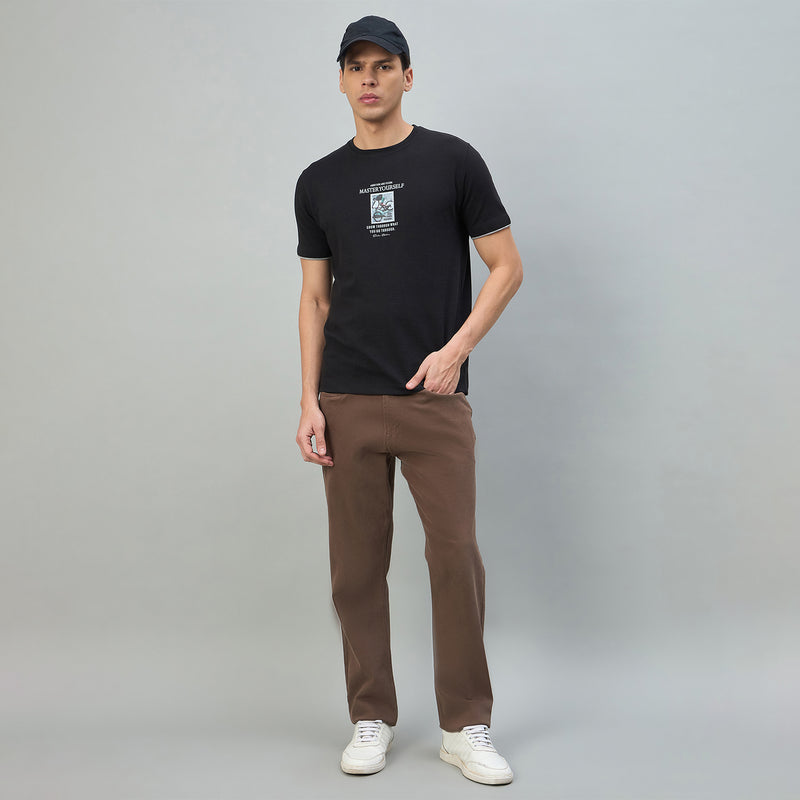 Duke Urban Men Graphic Print Half Sleeve Round Neck Casual Tshirt (LF7611)