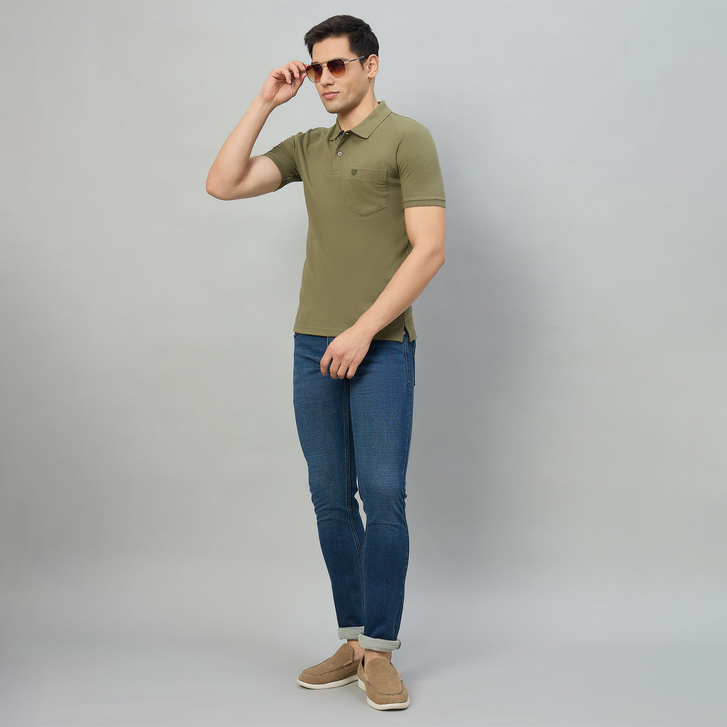 Duke Men Half Sleeve Cotton Smart Fit Casual T-shirt (SD72)