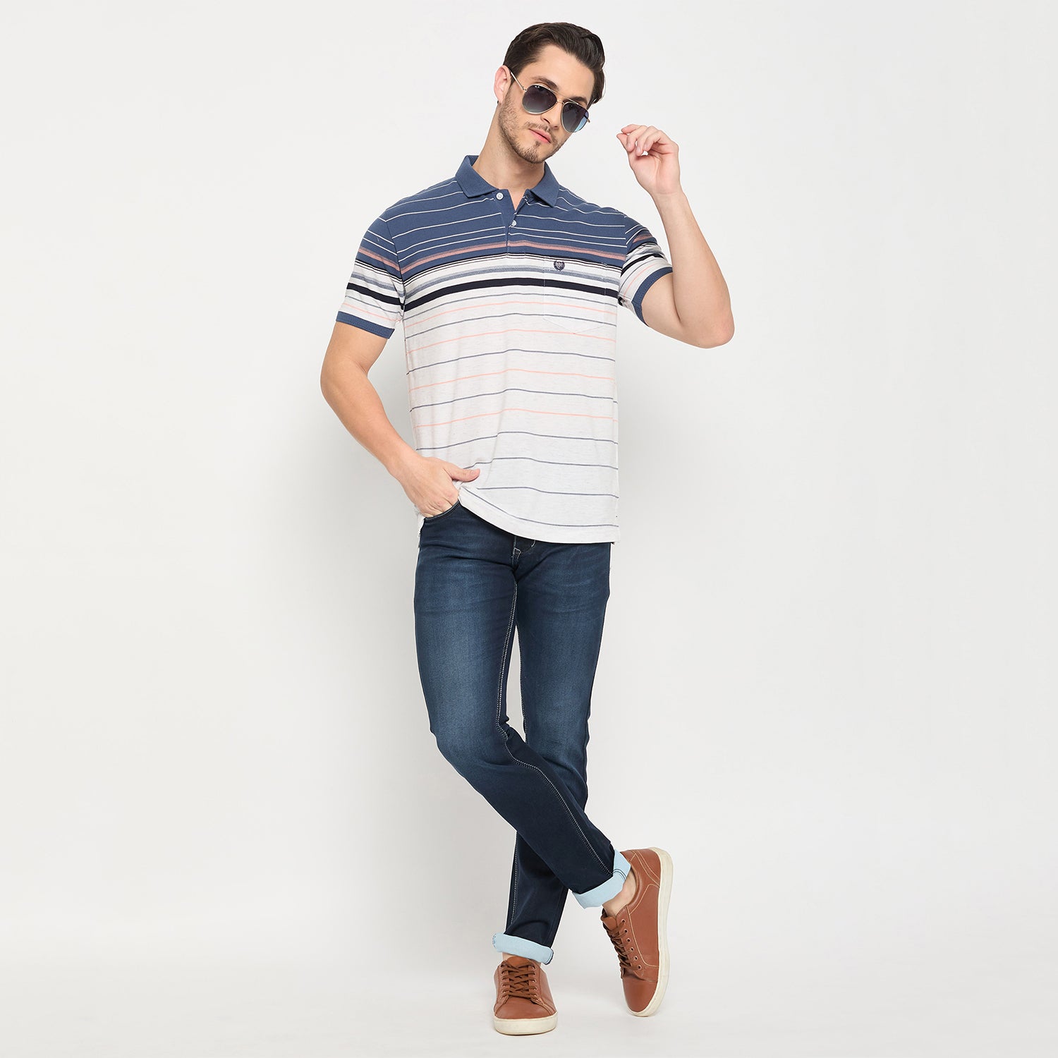 Duke Strardust Men Half Sleeve Cotton T-shirt (LF7203)