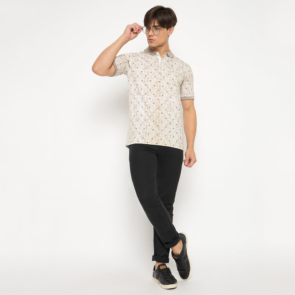 Duke Urban Men Half Sleeve Cotton T-shirt (LF7179)