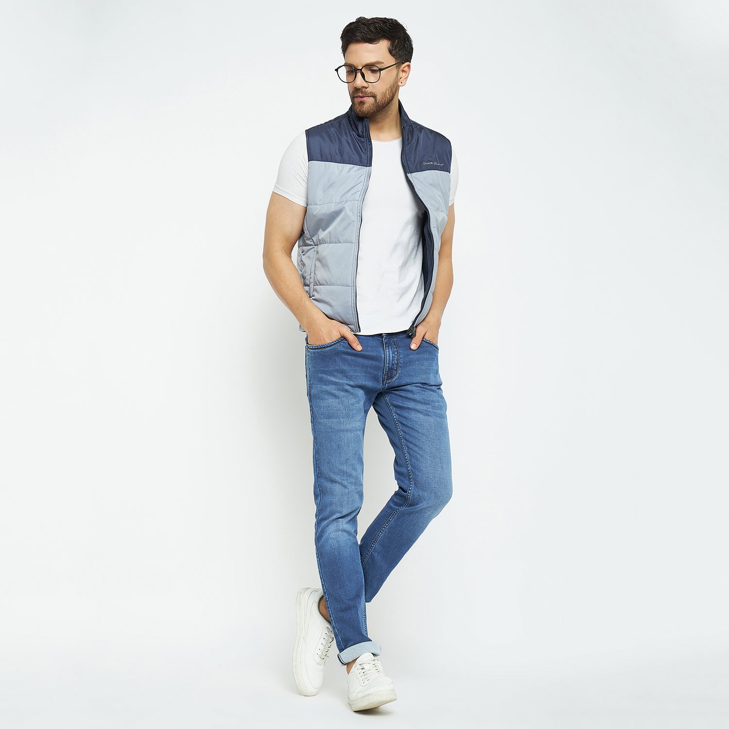 Duke Urban Men Sleeveless Reversible Jacket (SDZ3056)