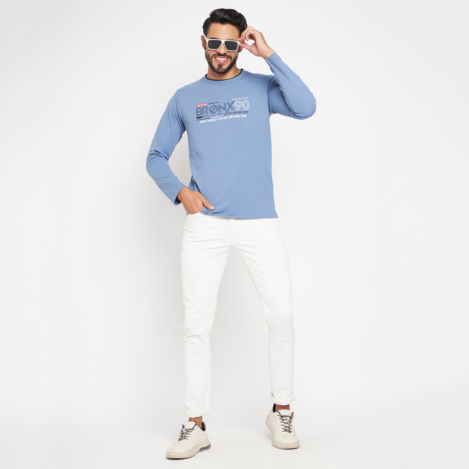 Duke Stardust Men Round Neck Full Sleeve Cotton T-shirt (LF3961)