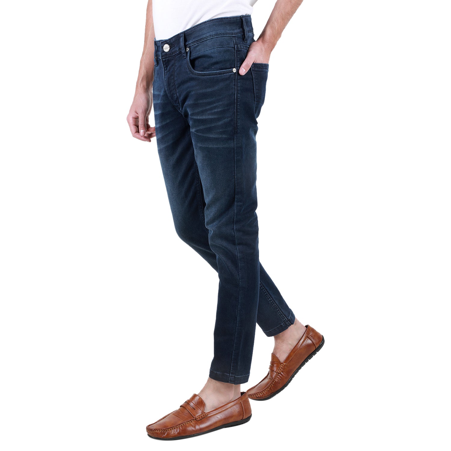 学*生様 Duke House & Co. ストレートデニム W36 L34 Duke Urban Men Stretchable Ankle Length Slim Fit Jeans (SDD5465)