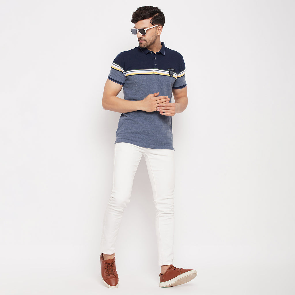 Duke Stardust Men Polo Neck Half Sleeve Cotton T-shirt (LF7020)