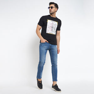 Duke Stardust Men Half Sleeve Cotton T-shirt (MLF7079)