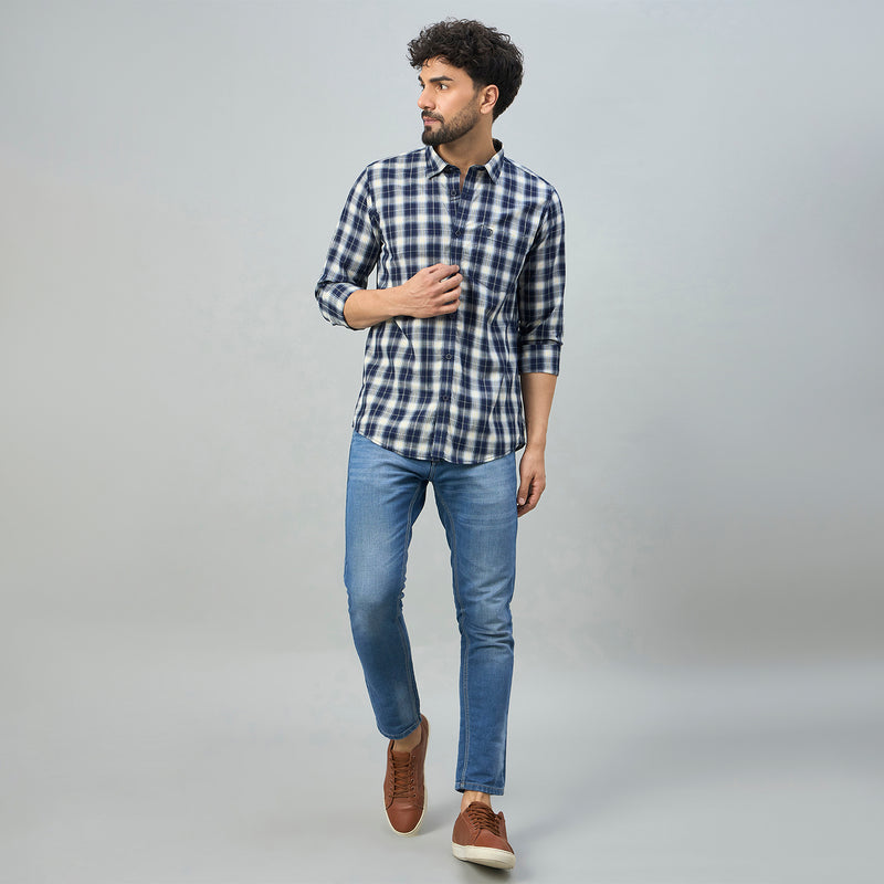 Duke Urban Men Shortstyle Checkered Shirt (SDO7CKBU)
