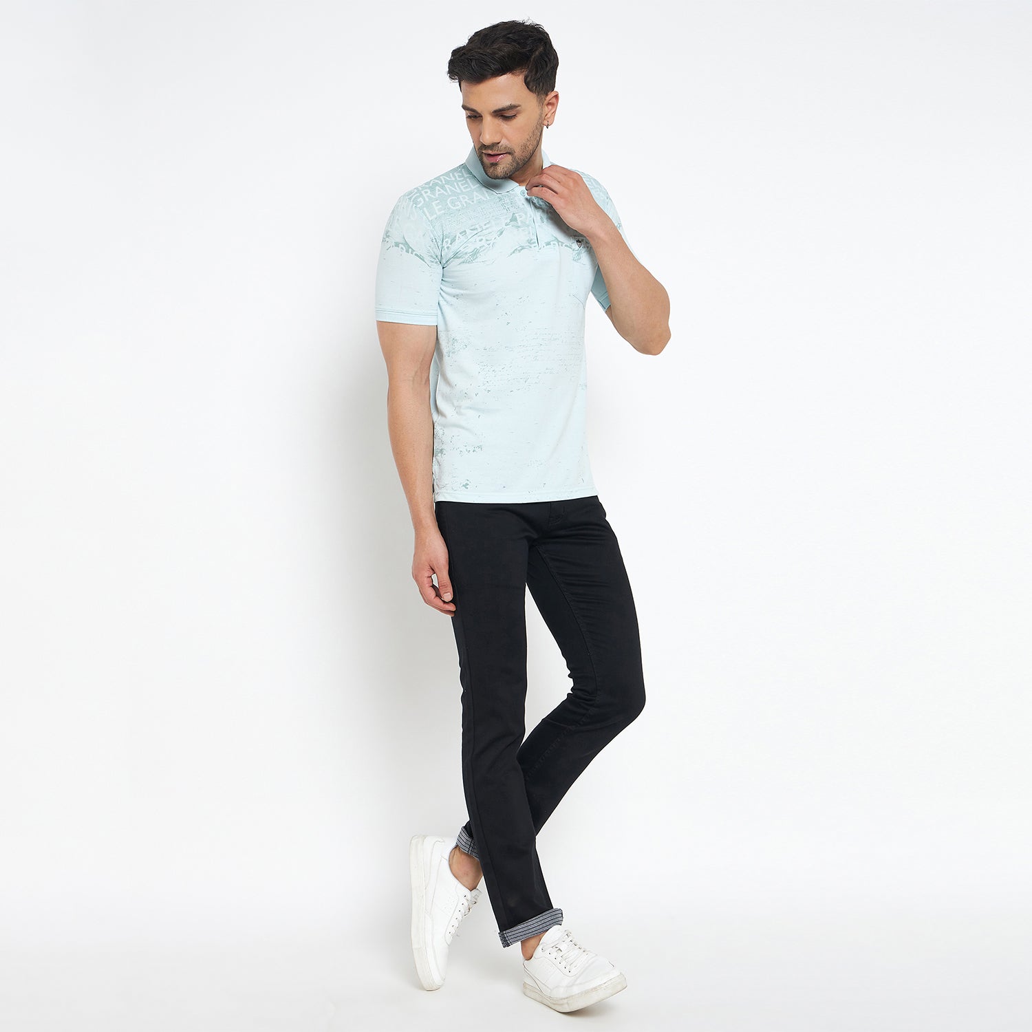 Duke Stardust Men Half Sleeve Cotton T-Shirt (LF7117)