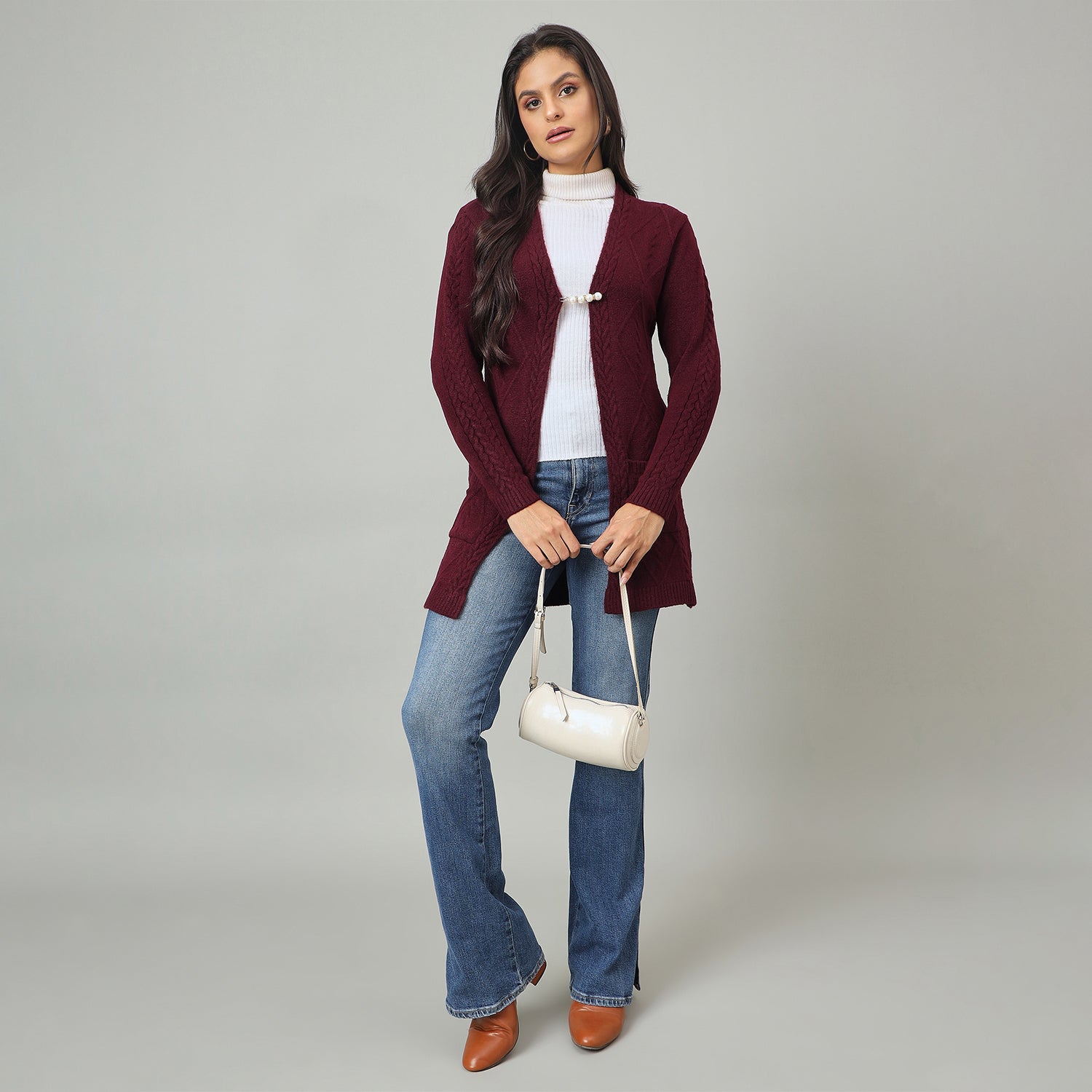 Duke Urban Women Full Sleeve Regular Shrug (SDS1403)