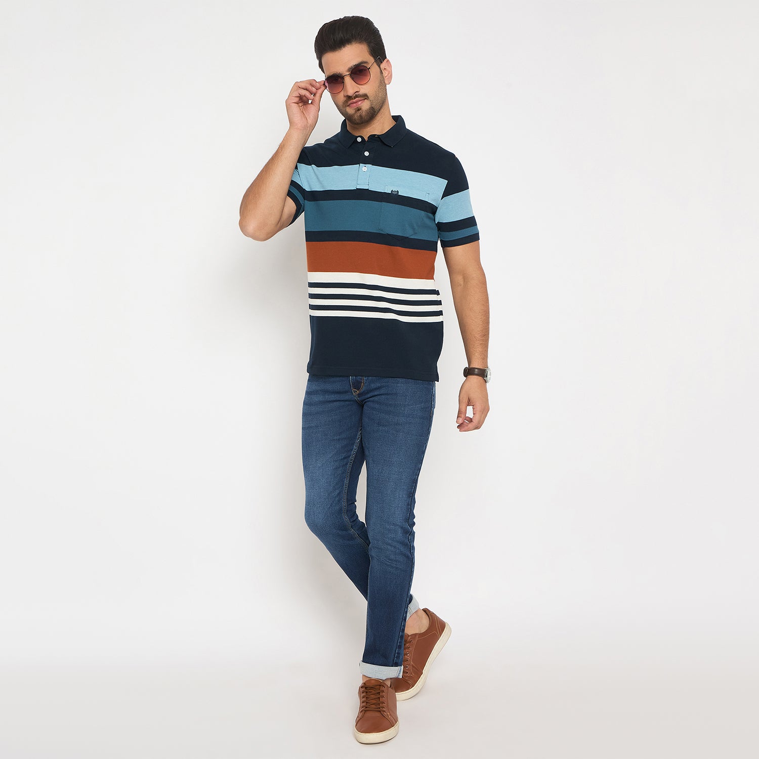 Duke Urban Men Half Sleeve Cotton Tshirt (LF7375)