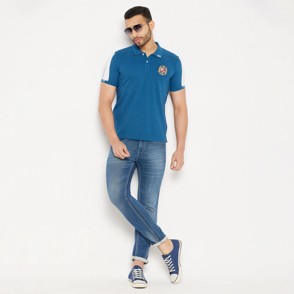 Duke Stardust Men Half Sleeve Polo Neck Cotton T-shirt (4007)