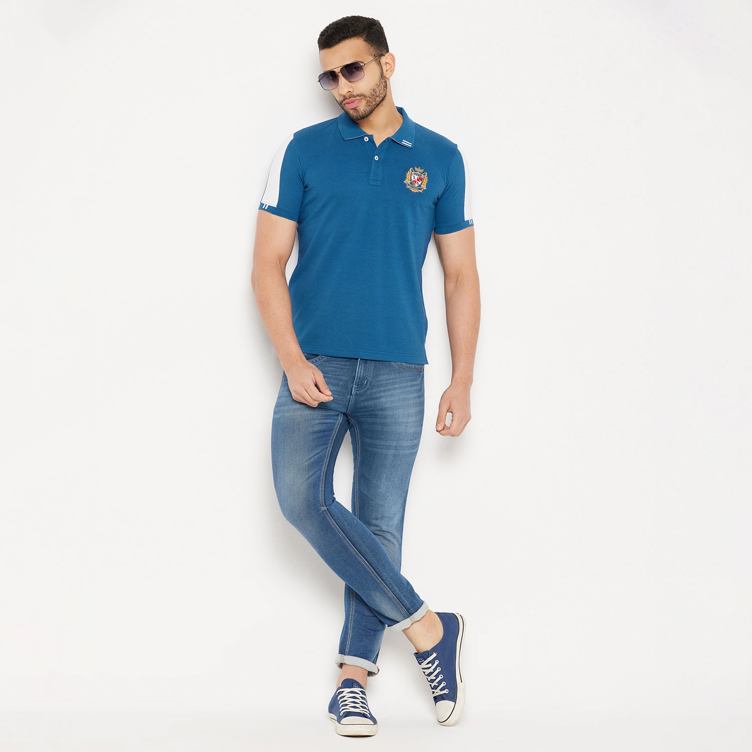 Duke Stardust Men Half Sleeve Polo Neck Cotton T-shirt (4007)