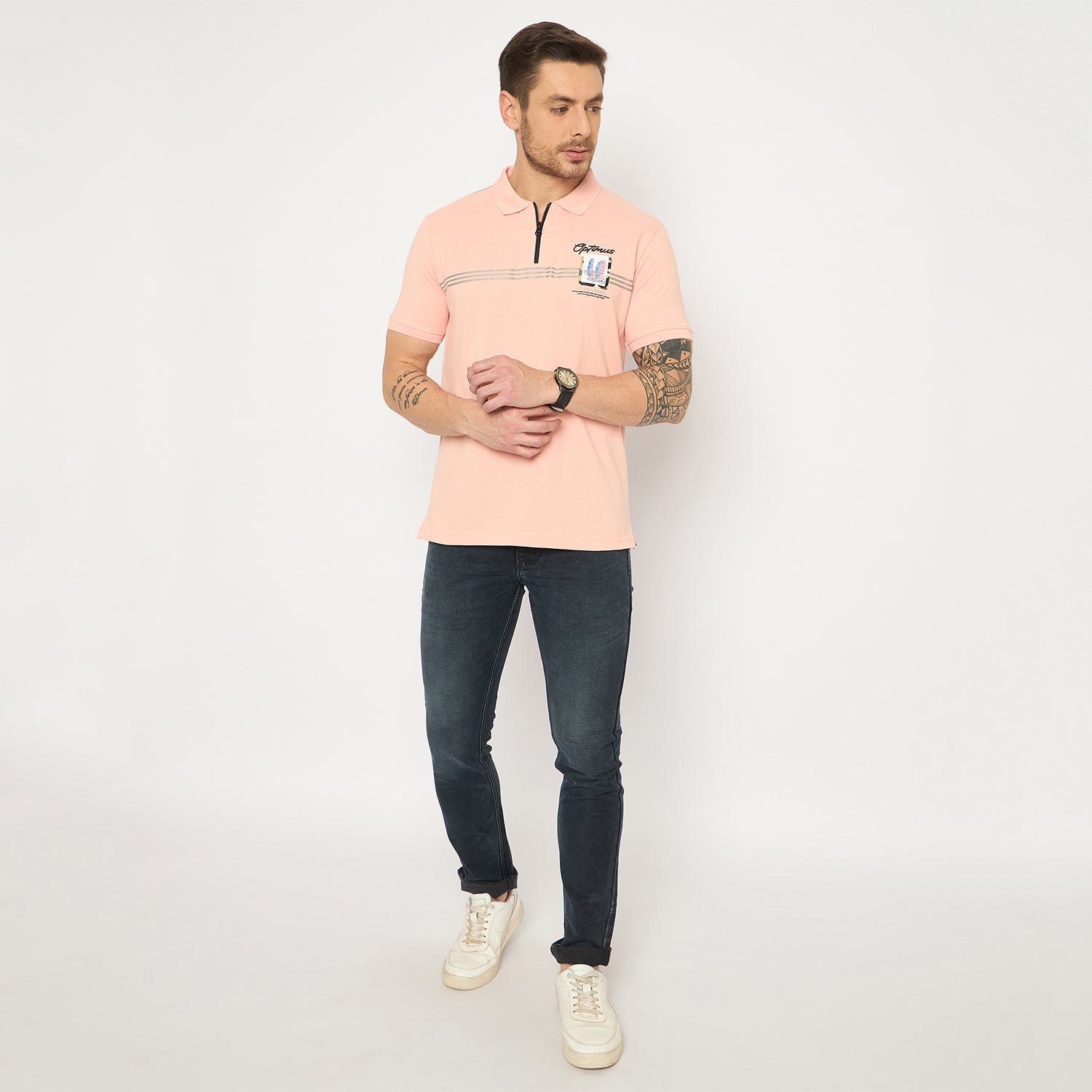 Duke Urban Men Half Sleeve Cotton Tshirt (LF7401)
