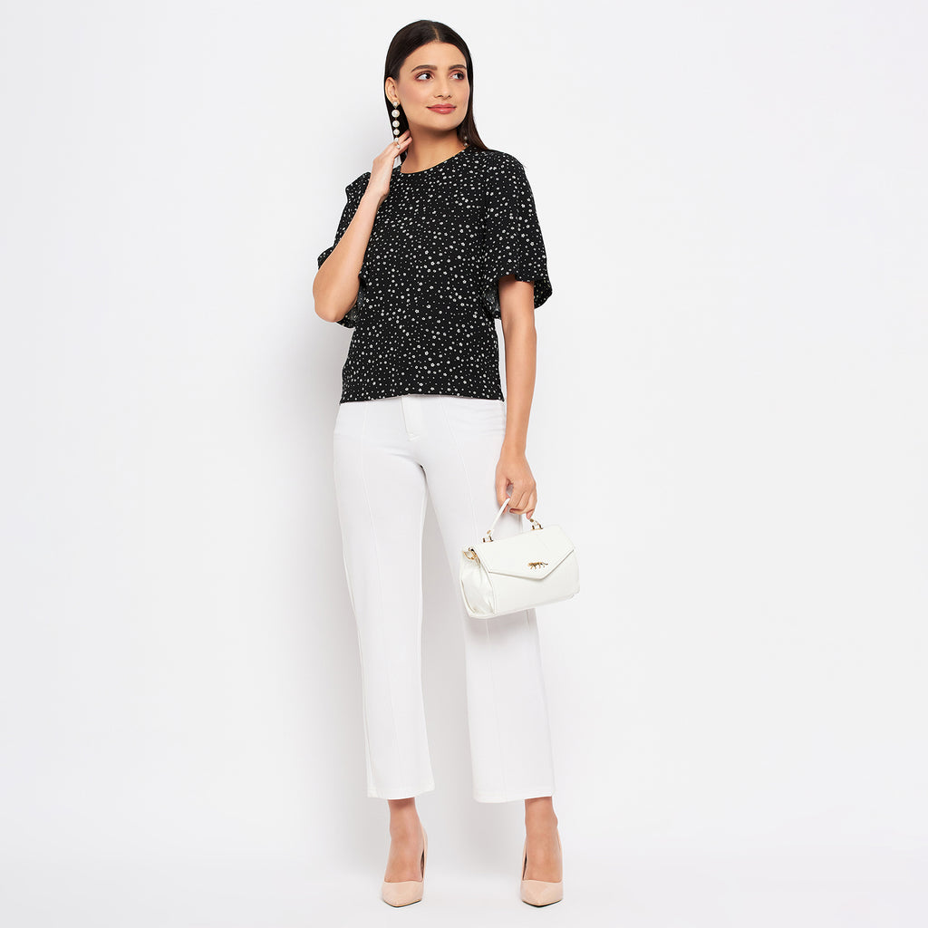 Duke Stardust Women Round Neck Half Sleeve Printed Top (SDX3268)