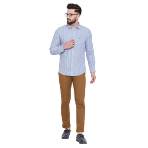 Duke Men Stardust Cotton Full Sleeve Shirt (SDO8725)