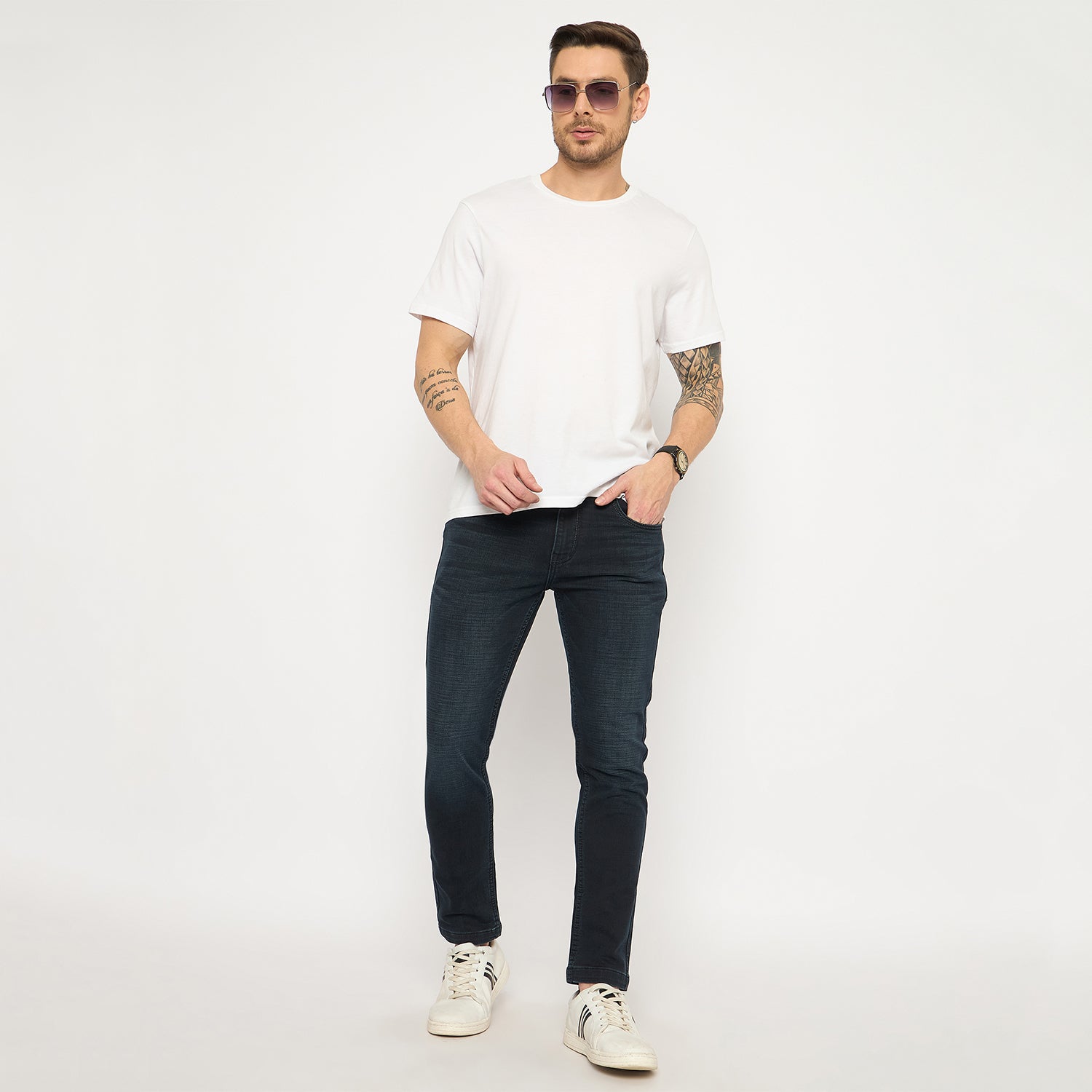Duke Urban Men Ankle Length Stretchable Jeans (SDD5671A)