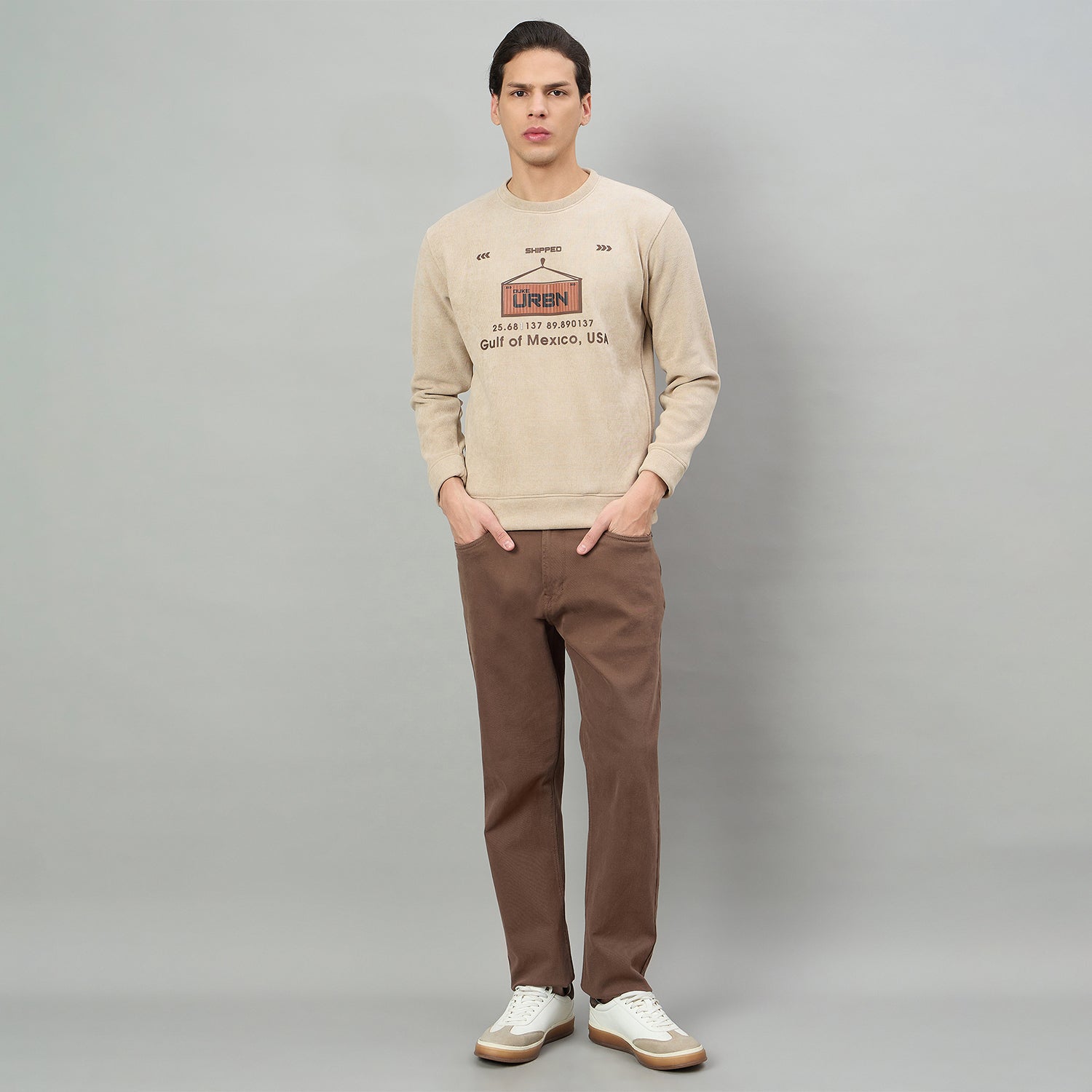 Duke Urban Men Round Neck Full Sleeve Regular Sweatshirt (LF6490)