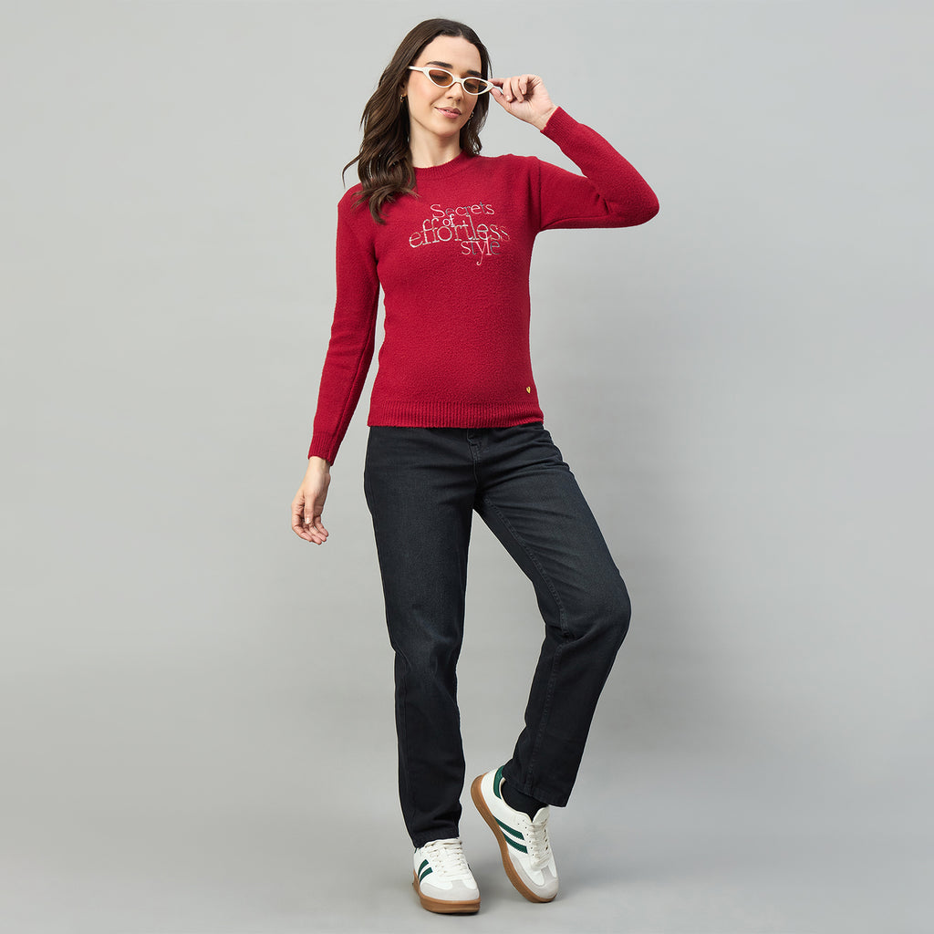 Duke Urban Women Full Sleeve Round Neck Pullover (SDS1408C)