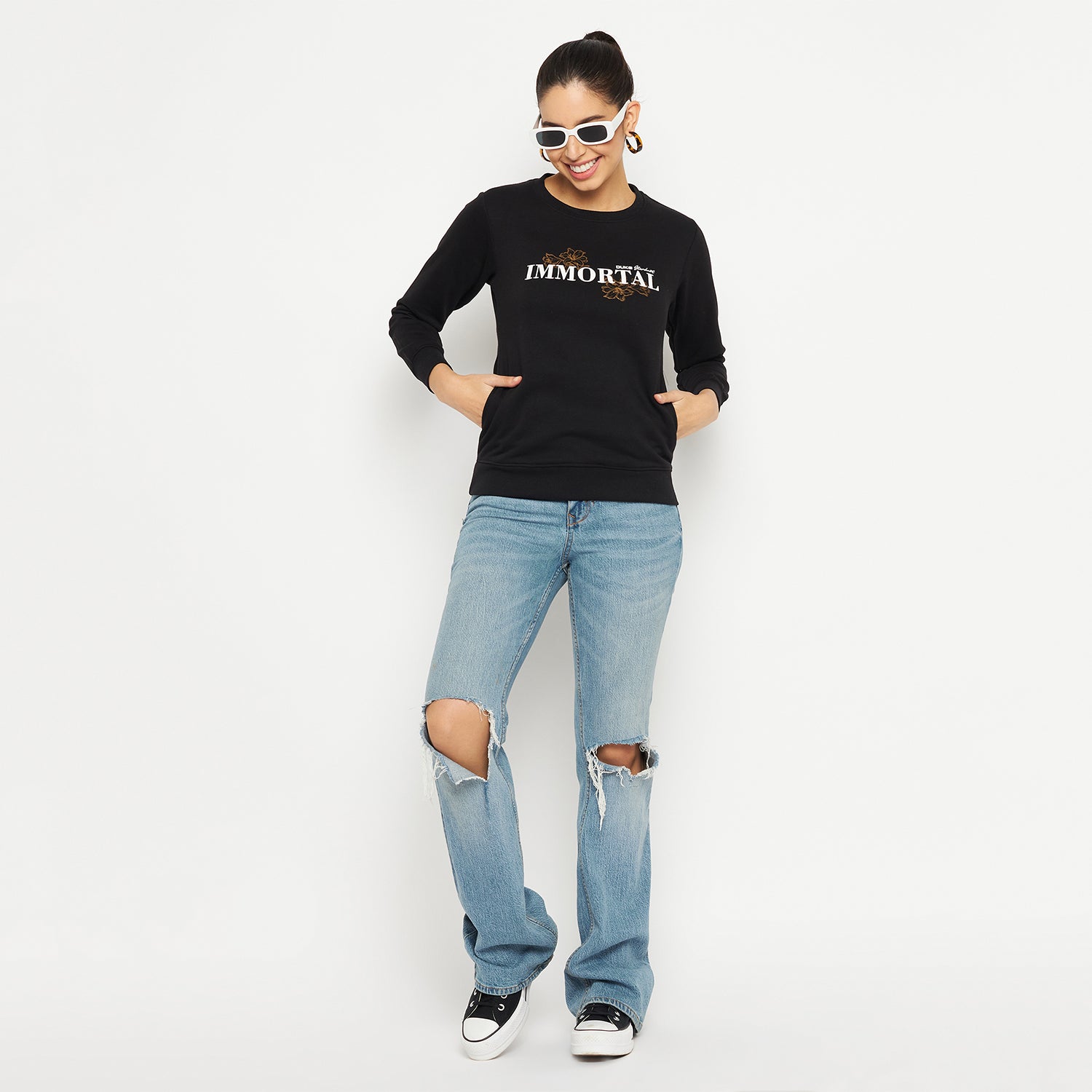 Duke Urban Women Round Neck Sweatshirt (MLFX931)