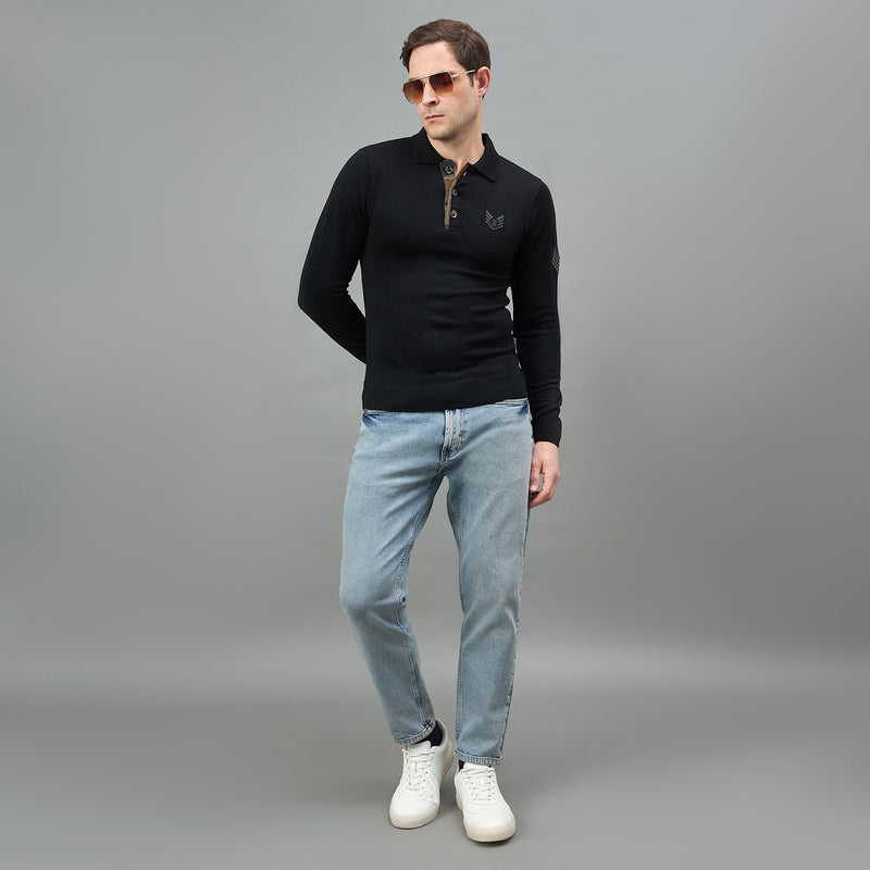 Duke Urban Men Full Sleeve Collared Neck Sweater (SDS2229R)