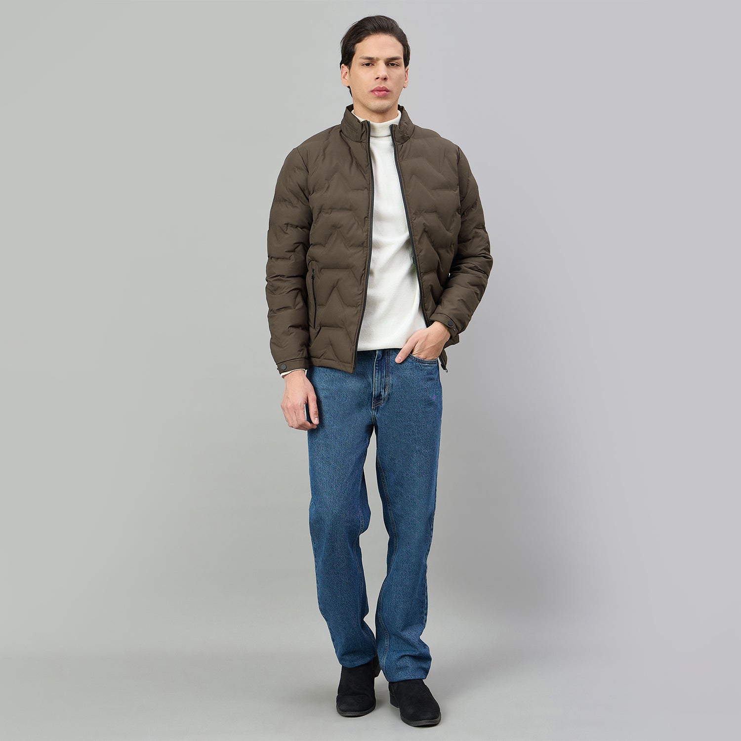 Duke Urban Men High Neck Full Sleeve Jacket (SDZ2394)
