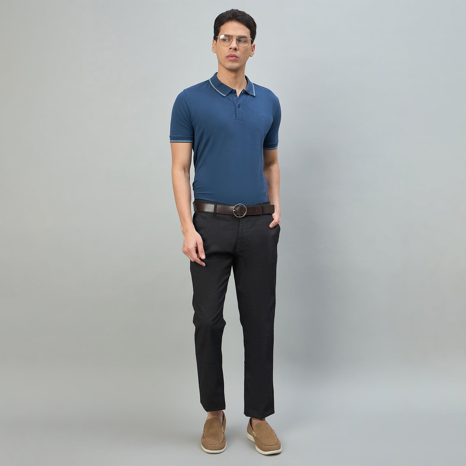 Duke Urban Men Flatfront Narrowfit Non-denim Casual Trouser (SDT4646)