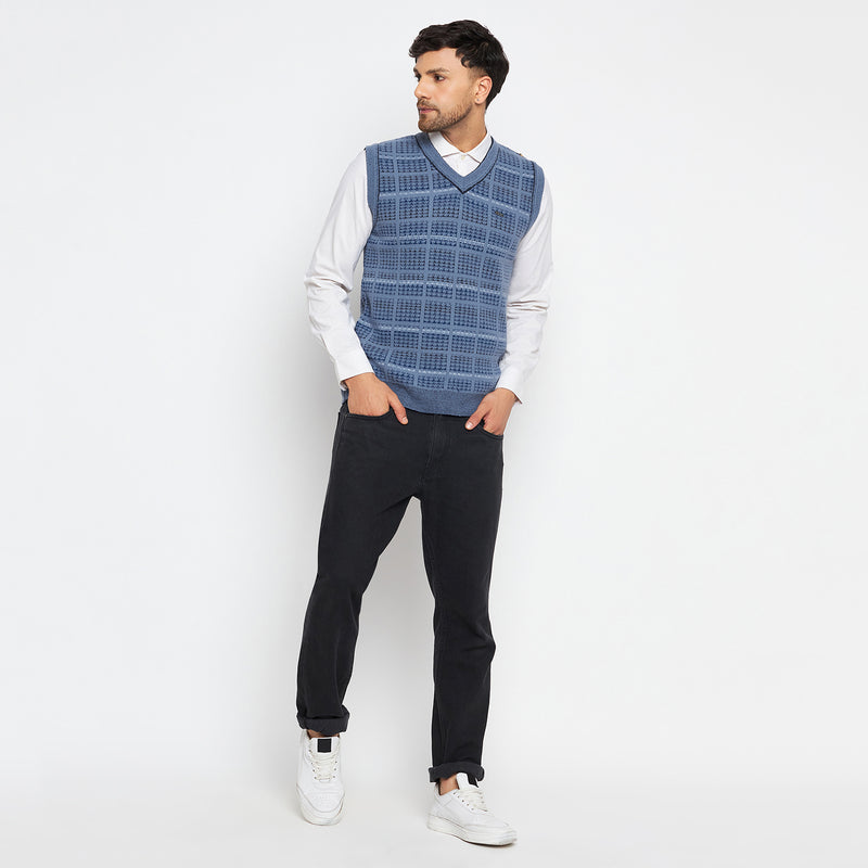 Duke Urban Men Sleeveless V Neck Sweater (SDS2028)