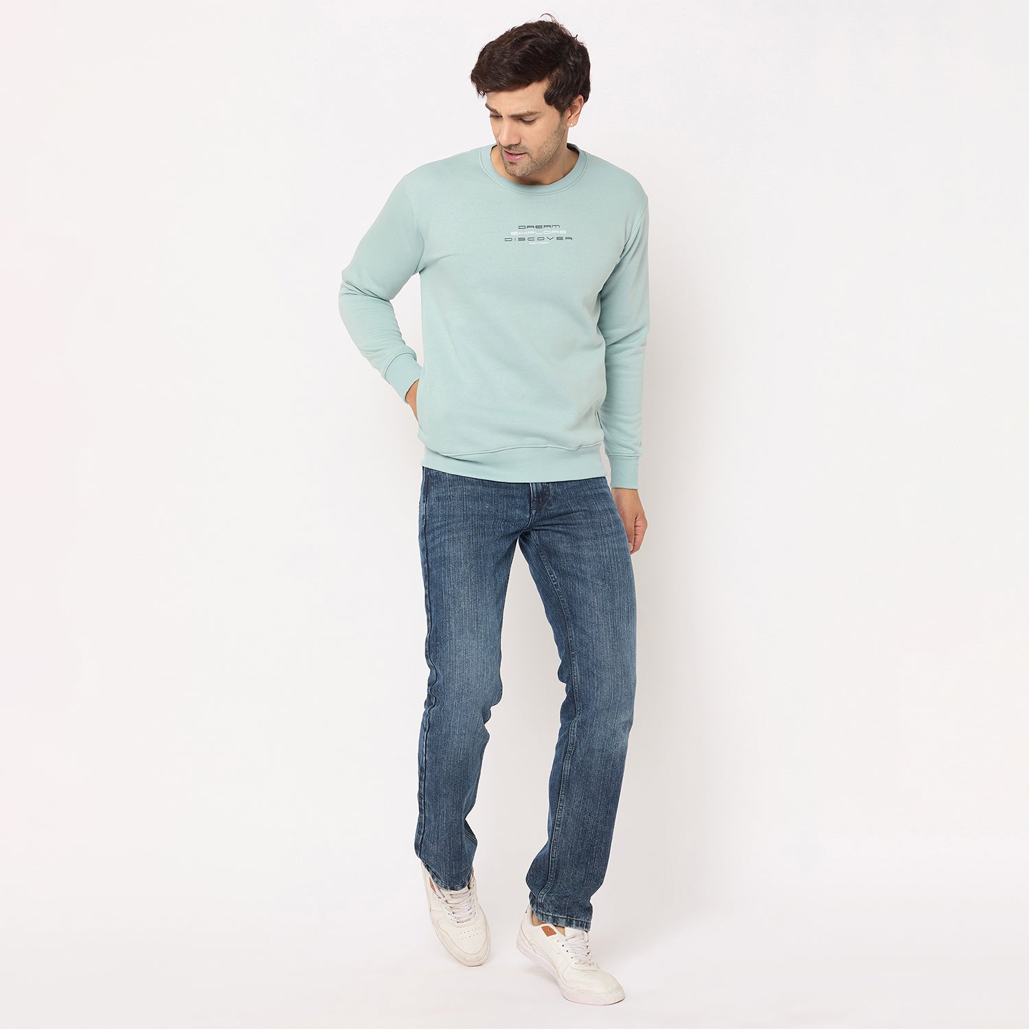 Duke Urban Men Solid Sweatshirt (LF6451)
