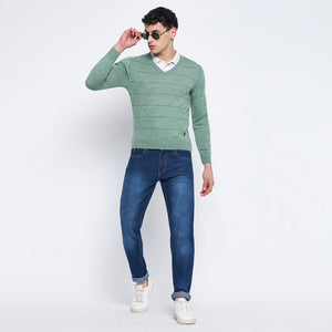 Duke Stardust Men Full Sleeve V-Neck Sweater (SDS8089)