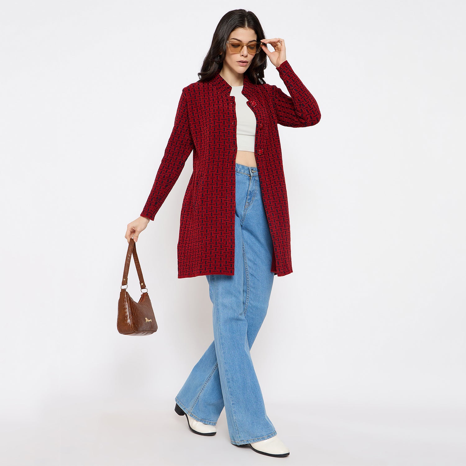 Duke Urban Women Full Sleeve Long Sweater (SDS1277)