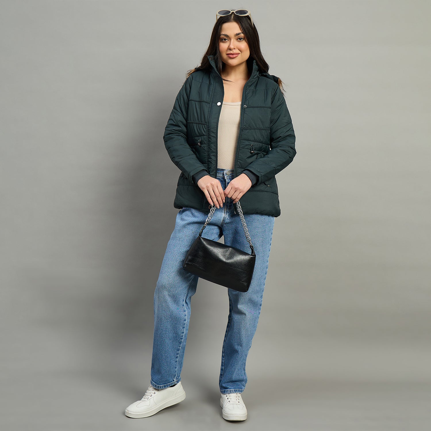 Duke Urban Women Short Style Full Sleeve Hooded Jacket (SDZ4115)