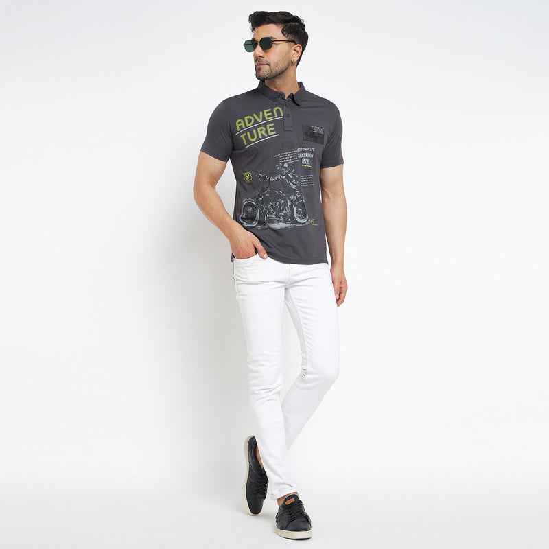 Duke Urban Men Half Sleeve Cotton T-shirt (LF7088)