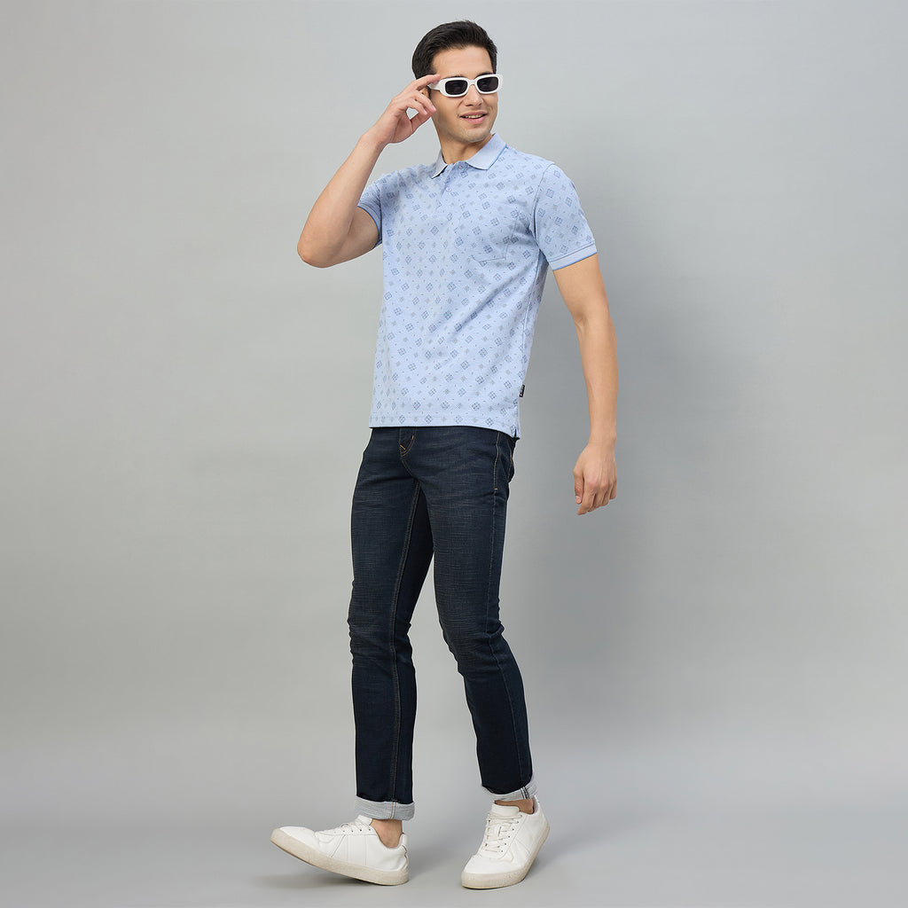 Duke Men Half Sleeve Cotton Regualr Fit Casual T-shirt (LF7995)