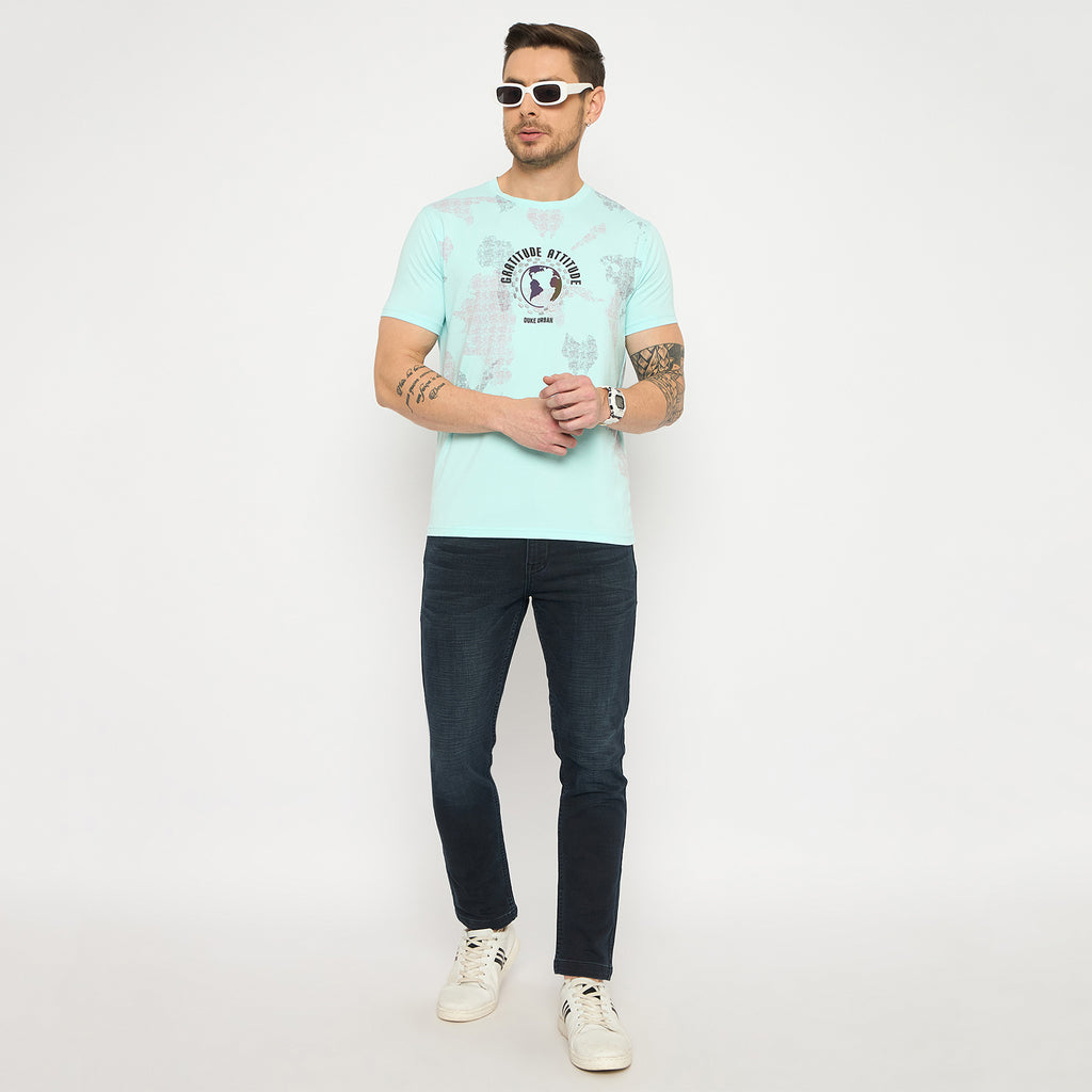 Duke Urban Men Half Sleeve Cotton Tshirt (LF7435)